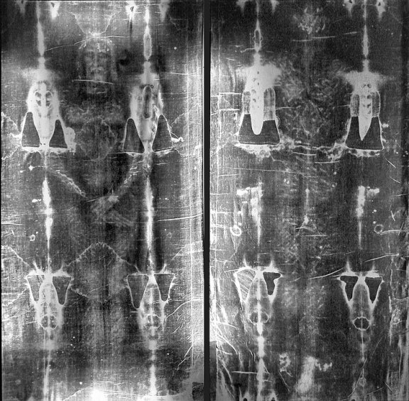 Negative of the Holy Shroud